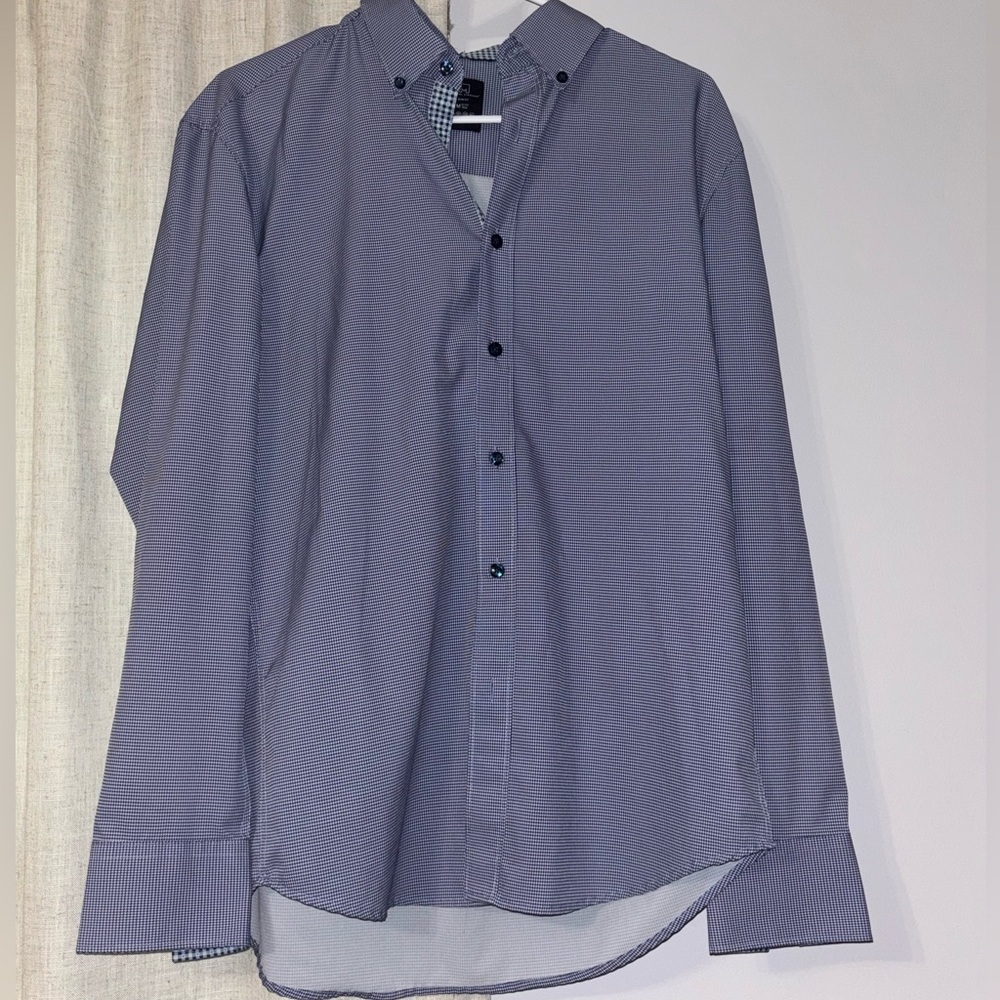 Men's Blue Checkered Shirt